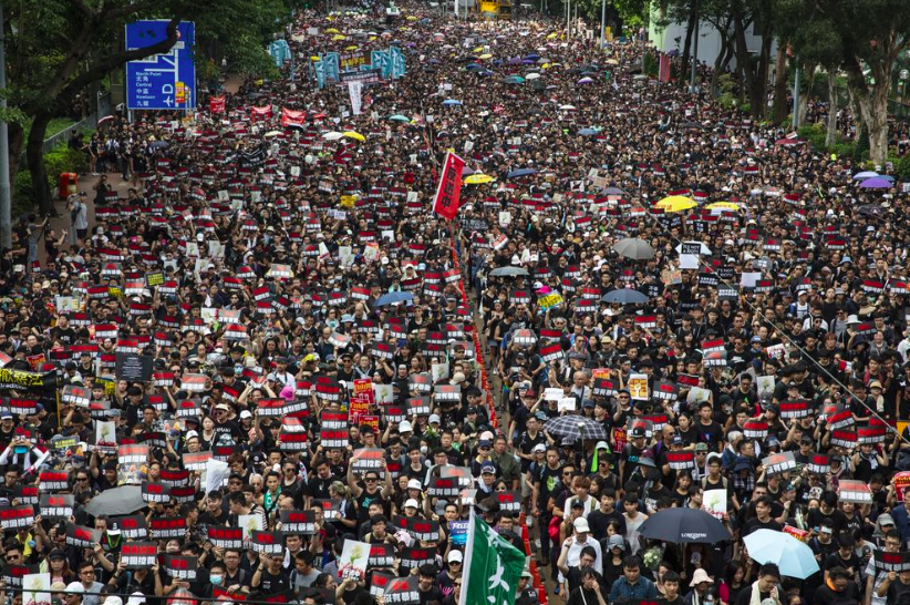 An estimated two million people were said to have turned out for the Hong Kong June 16 protest.
Photo Credit: Paula Bronstein/Bloomberg