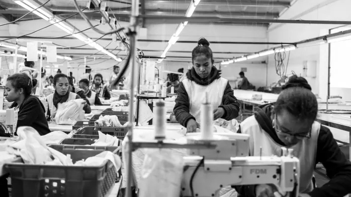 Workers at a garment factory in Antananarivo, Madagascar (Source: Bloomberg)
